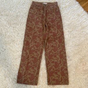 Zara paisley jeans